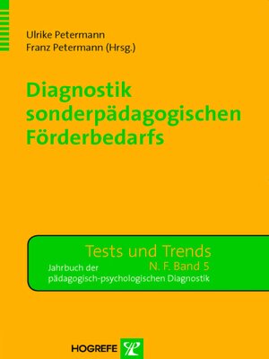 cover image of Diagnostik sonderpädagogischen Förderbedarfs